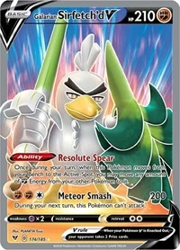 POKEMON Galarian Sirfetch'd V (Full Art)