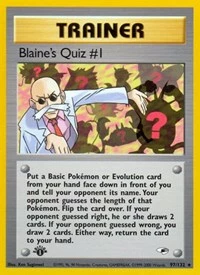 POKEMON Blaine's Quiz #1