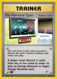 POKEMON No Removal Gym